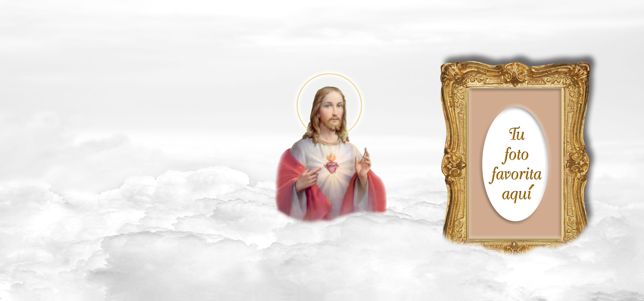 Sacred Heart White Clouds (Spanish)